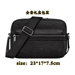 thumbnail for New Men&#039s Shoulder Bag Canvas Jacquard Messenger Bag Retro Crossbody Bag Men&#039s Embroidered Bag Camera Bag Messenger Bag
