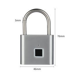 thumbnail for Intelligent Fingerprint Padlock Outdoor Waterproof Anti-rust Padlock Intelligent Electronic Padlock Head Door Anti-theft Code Lock Cabinet