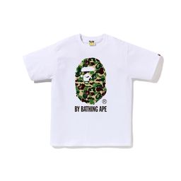 thumbnail for Cross-Border Wholesale Supply of Export Trendy Brand 260g Heavyweight Bape Ape Head Shark Short-Sleeved Shark Monkey T-Shirt