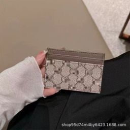 thumbnail for Manufacturer's Spot Direct Approval Left and Right Flip Card Bag Card Holder Trendy Brand Cosmetics Bag Multi-Card Presbyopic Coin Purse Hot Luxury Gift