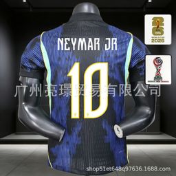 thumbnail for 2026 World Cup Jersey Brazil Team Player Version Football Uniform Vinicius Neymar Fan Jersey Wholesale