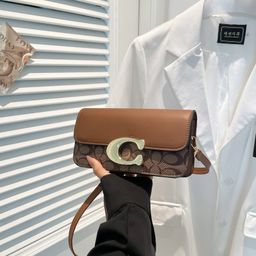 thumbnail for Comércio exterior 2025 verão nova bolsa feminina pequena bolsa quadrada moda versátil tendência textura bolsa de ombro único bolsa transversal.