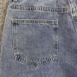 thumbnail for Trendy fashion embroidered logo patch embroidered panelled jeans