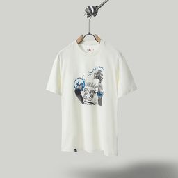 thumbnail for Travis Short-Sleeved m Mark Scott Little Yellow Duck Cactus Lightning Rap Tour Ts Joint Couple Hip-Hop T-Shirt