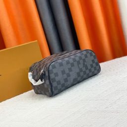 thumbnail for Large-Capacity Cosmetic Bag for Women, Portable Travel Toiletry Storage Bag, High-End Leather, Simple and Fashionable Cosmetic Bag 2026