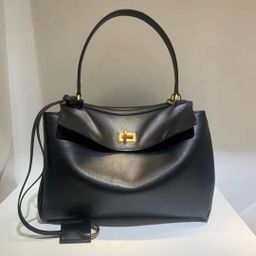 thumbnail for 2024 New Rodebag Bag Lock Underarm Bag Shoulder Crossbody Bag Casual Commuter Kelly Bag