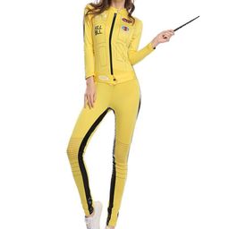 thumbnail for 2020 Halloween Costume Killbill Bride Katebill Yellow Jumpsuit Cosplay Costume Clothes