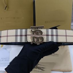 thumbnail for Men's and Women's Smooth Buckle Leather Belt Double-Sided Embossed Inner Wear Genuine Leather Cowhide Business Belt Trendy Casual Versatile Trouser Belt