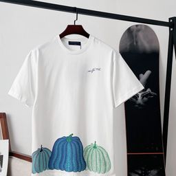 thumbnail for High version. Donkey T-shirt S25 spring and summer new pumpkin graphic print casual and versatile unisex short sleeve T-shirt