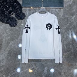 thumbnail for 25SS Correct Chrome Hearts Spring Outfit Heavy Industries Embroidered Cross Crew Neck Sweatshirt