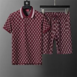 thumbnail for G Brand Polo Shirt Lapel Short-Sleeve Set Versatile Classic All-Over Print Unisex High-End Trendy Casual Thin Style
