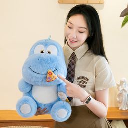 thumbnail for Cute pizza dinosaur plush toy drawable rope doll children&#039s birthday gift creative dinosaur doll cross-border batch