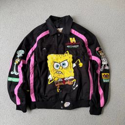 thumbnail for Haute couture independent men's and women's models all over the body embroidered sponge pie star star Seiko embroidery logo baseball cotton jacket