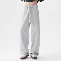 thumbnail for Manufacturer Wholesale Spring and Autumn Casual Sweatpants Men&#039s American Heavy Solid Color Versatile Straight Pants Loose Sports Pants
