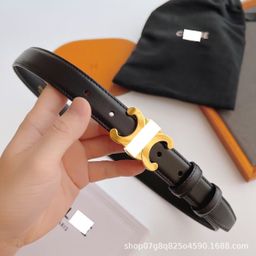 thumbnail for 2024 New 1.8cm 2.5cm Cowhide Belt Women's Belt Thin Pants Belt Versatile Fashion Jeans Dress