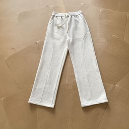 thumbnail for AUTICUP spring and summer commuter sports lulu with soft waxy stitching deconstruction straight tube wide leg pants cleanfit