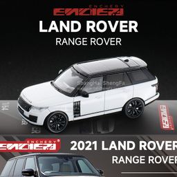 thumbnail for ENCHERY 1:64 Land Rover Range Rover 2021 modelo de carro em liga artificial coleção ornamentos SUV executivo