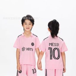 thumbnail for 2324-25 Real Madrid Football Uniforms, Barcelona Messi, Portugal Ronaldo, Neymar Star Number Jerseys, Kidsren's Football Uniforms