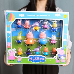 thumbnail for Piggy Family of Four Play House Toy House Peiqiqi Girls Villa Playground Educational Toy Doll Gift