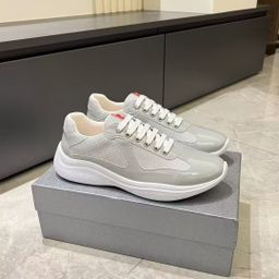 thumbnail for In-Stock, Immediate Dispatch, Export-Quality Americas Cup P Brand Shiny Leather Mesh Breathable Casual Fashion Sports Patent Leather Men's Shoes