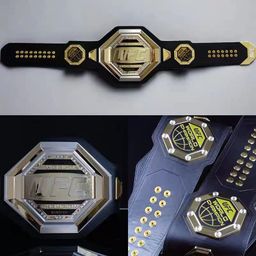 thumbnail for UFC Integrated Fighting Competition Gold Belt Adult Size 1/1 Re-engraved Sanda Boxing Hall Souvenir Prizes Hand-held