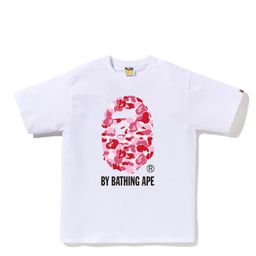 thumbnail for Cross-Border Wholesale Trendy Brand Bape Ape Head Short-Sleeved Shark Top T-Shirt Supply 240g Half-Sleeved