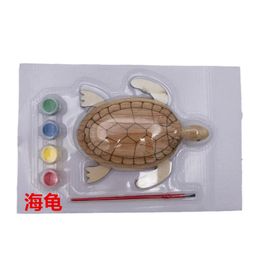 thumbnail for Wholesale wooden children's painting graffiti toys animal model street stalls night market supply tourist attractions puzzle handicrafts