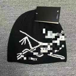 thumbnail for 欧美小鸟提花针织帽正确字母~百搭保暖大版加厚毛线帽个性 冷帽潮