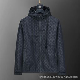 thumbnail for Autumn New Hooded Jacket Men's Sports Fitness Jacket Cross-Border Thin Jacket Men's Casual Cardigan