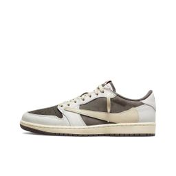 thumbnail for Putian Shoe aj1 Lightning Barb Mocha Deep Brown Black Samurai Joe 1 Cross-border Low-gang Male and Female Campus Couple sneaker
