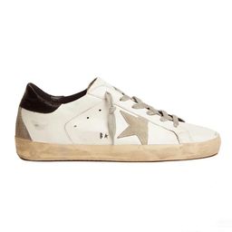 thumbnail for Foreign trade 2025 leather distressed small dirty shoes, men's and women's star shoes, dirty dirty shoes, casual and versatile fashion board shoes, white shoes