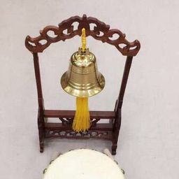 thumbnail for Bells and drums ringing, ornaments, gongs and drums, Chinese drums, hall drums, copper bells, copper bells, living rooms, offices, hotel furnishings, handicrafts