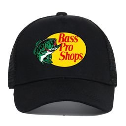 thumbnail for Amazon Bassproshops Printed Pure Cotton Five Pieces Mesh Cap Summer Outdoor Fishing Sunshade Baseball Cap Truck