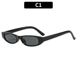 thumbnail for European and American retro fashion small frame Hong Kong style sunscreen sunglasses cross-border European and American trend sunglasses men's and women's sunglasses