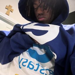 thumbnail for （instock）esctasy black/ blue hoodie
