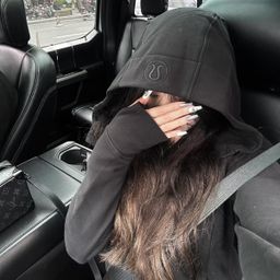 thumbnail for lulu original standard same Scuba slim sweatshirt yoga jacket casual sports fleece hooded top women's