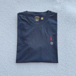 thumbnail for Cross-Border Supply Polo Ralph Lauren Rl Short-Sleeved T-Shirt Men's Couple Solid Color Pony Logo Summer Round Neck