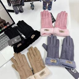 thumbnail for Foreign trade oil chirping gg fleece touch screen gloves autumn and winter arctic velvet outdoor cycling warmth for men and women adults to protect against the cold