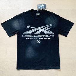thumbnail for 2024 Summer New American Trendy Brand Hell Star Men's and Women's Couple Wear Large Size Loose Pullover Short-Sleeved T-Shirt Tee