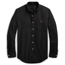 thumbnail for Cross-Border Rl Men's Spring & Fall Business Casual Oxford Cotton Long-Sleeved Shirt Pony Embroidered Logo Men's Long-Sleeved Shirt