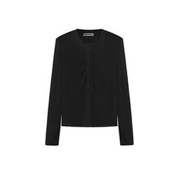 thumbnail for Emerald green deep V-neck, see-through long-sleeved T-shirt, men's abstinence, slim tulle cover-up, slouchy underneath, henry-collar top