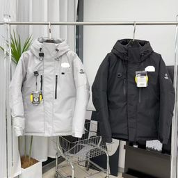 thumbnail for Putian North Face Himalayan Integrated down Jacket with Embroidery, Hooded Winter Warm Couple's Jacket