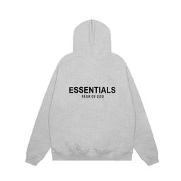 thumbnail for 2022SS hooded sweater black letter flocking FOG double line ESSENTIALS tide brand cross-border best selling 1977