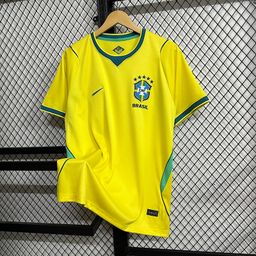 thumbnail for Brazil Team Brazil World Cup Football Uniform National Team Home and Away Jersey Short-Sleeved T-Shirt Cross-Border Dropshipping Customization