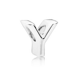 thumbnail for Panjia cobre branco s925 letras inglesas A-Z pulseira de contas pulseira de contas diy acessórios de joias atacado