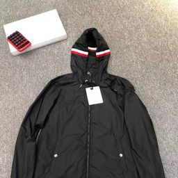 thumbnail for High Edition Spring and Autumn Tide Brand Hooded Windbreaker Men's 2025 Fashion M Home Waterproof Windbreaker Jacket Jacket Coat