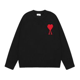 thumbnail for ami knitted sweater round neck small love tide brand female couple loose sweater top long sleeve 25 years new cross-border