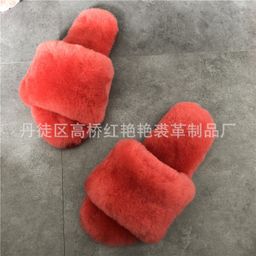 thumbnail for 2025 Autumn/Winter Candy Color Home Fur Slippers Wool Slippers Sheepskin Wool Slippers Sheepskin Wool One-Piece Flip-Flops Couple's Style