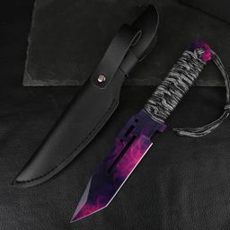 thumbnail for Cross-border hot selling CSGO tether knife survival hunting knife field straight knife self-defense outdoor knife CSGO peripheral entity