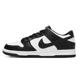 thumbnail for Aj Men's Shoes Dunk Year of the Dragon Limited Third Prince Ao Bing Summer Air Force One Low-top Board Shoes Female SB Black and White Panda